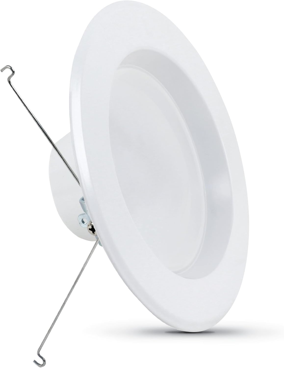 Feit Electric LED Recessed Downlight, fit Most 5-6" Housing Cans, Baffle Trim, Dimmable, 75W Equivalent 10.2W, 925 LM Retrofit kit, 75 Watt, 2700K Soft White, 6-Pack LEDR56B/927CA/MP/6