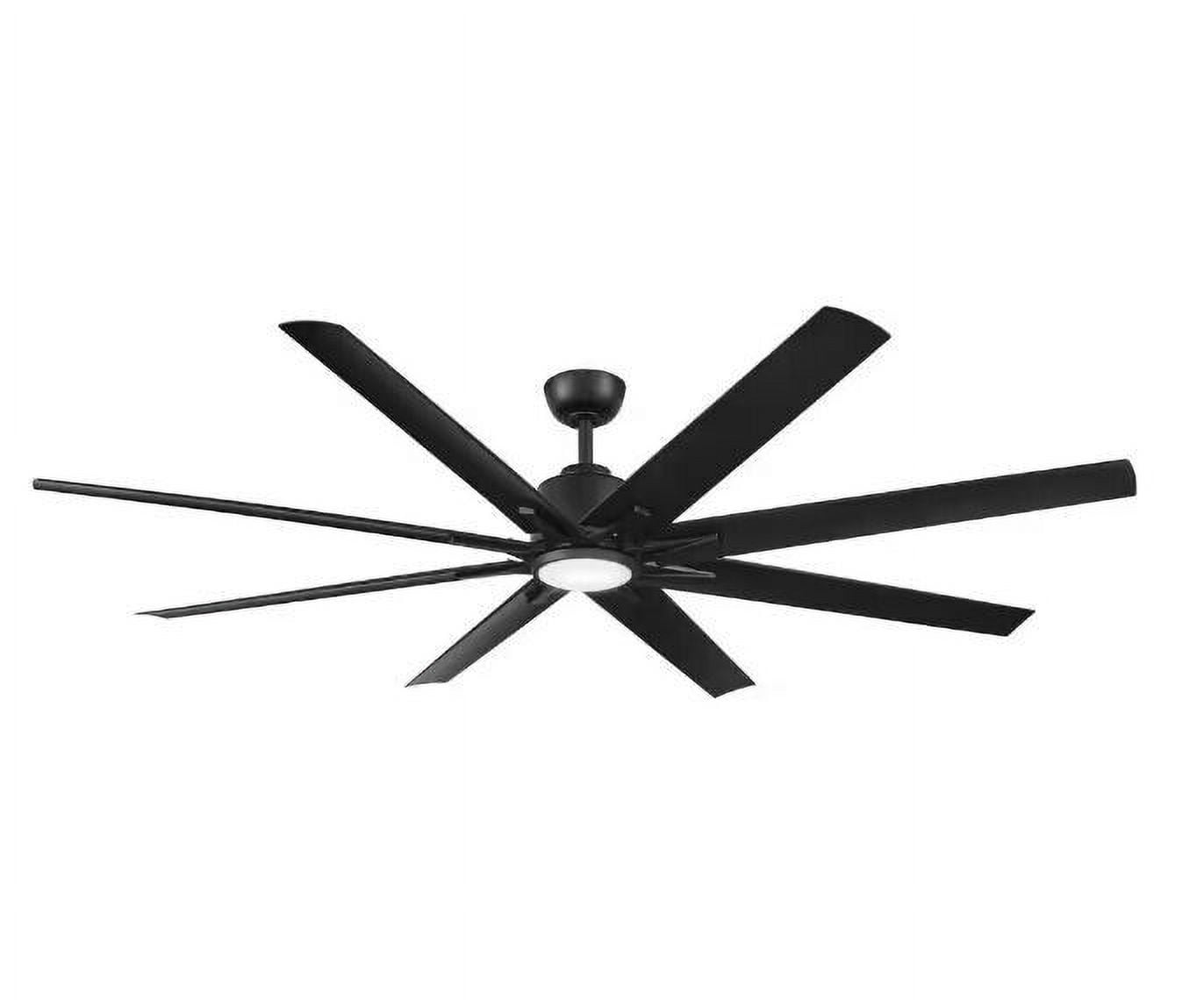 Home Decorators Collection Kensgrove II 72 in. Indoor/Outdoor Integrated LED CCT Matte Black Smart Ceiling Fan with Remote Powered by Hubspace
